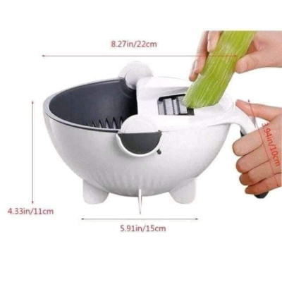 9 In 1 Vegetable Cutter With Drain Busket