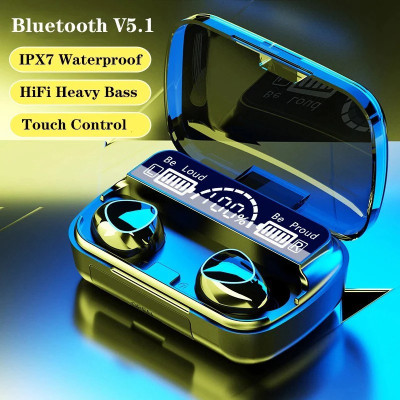 M10 TWS Wireless Earphones Touch Control Bluetooth 5.1 Wireless Headset Waterproof 9D Hifi Quality Earbuds